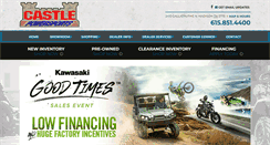 Desktop Screenshot of castlepowersports.com